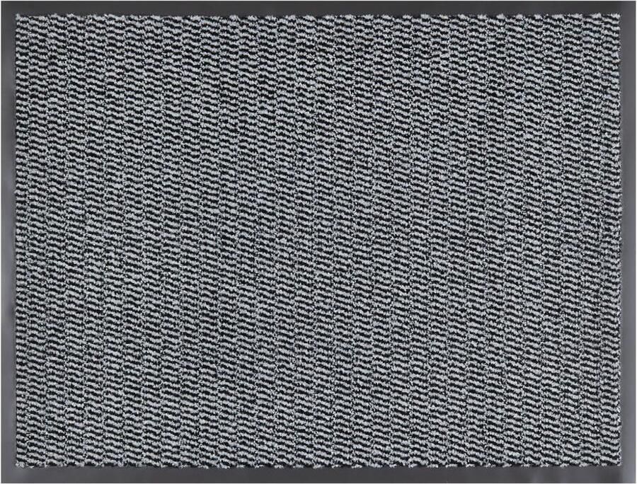 Andiamo Easy deurmat vuilvangmat voor de entree van uw huis flexibel inzetbaar als binnendeurmat deurmat in overdekte buitenruimtes of als schoenmat 90 x 150 cm Lichtgrijs