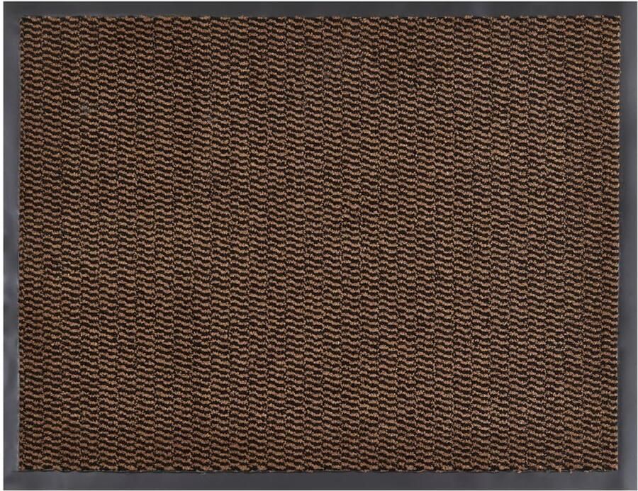Andiamo Easy deurmat vuilvangmat voor de entree van uw huis flexibel inzetbaar als binnendeurmat deurmat in overdekte buitenruimtes of als schoenmat 90 x 150 cm Bruin
