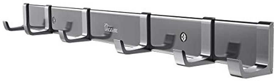 Anjuer kapstok met 6 actieve kapstokken robuuste hoedenhouder van aluminiumlegering