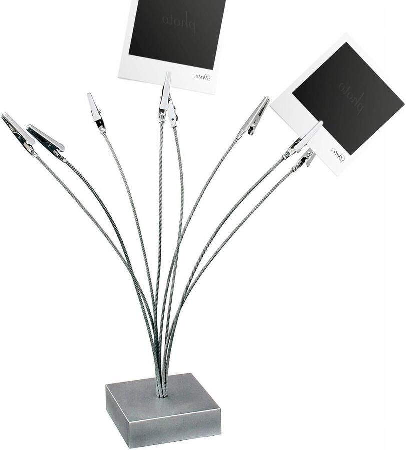 Ansichtkaarthouder Fotohouder Memo-Cliphouder met Klemmen Memohouder voor Bureau Bruiloft Kantoor Decoratie en Feest (8 Clips)