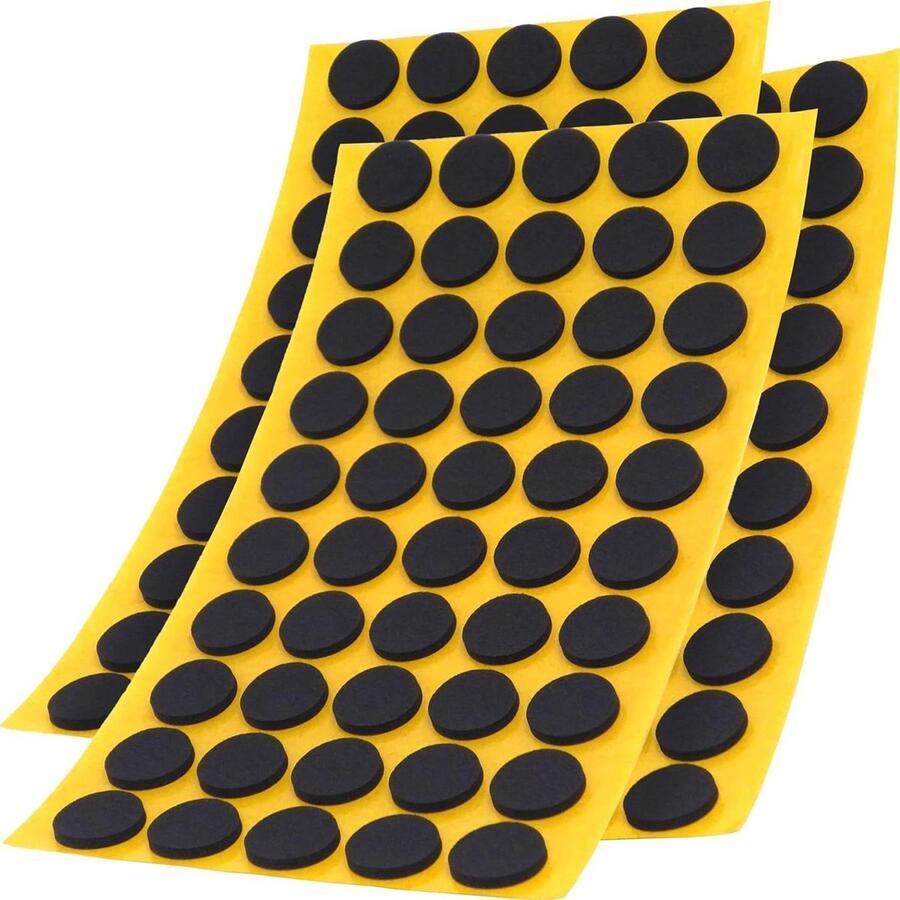 Anti-slip pads EPDM zwart Ø 16 mm pack van 150stuks