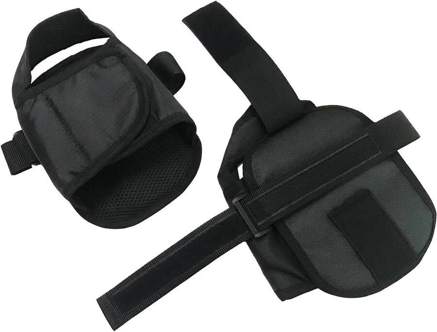 Anti-Slip Wheelchair Constraint Shoes with Adjustable Fastening Straps Keep Feet Sliding Wheelchair Pedals Foot Pegs for Elderly Senior 2PC