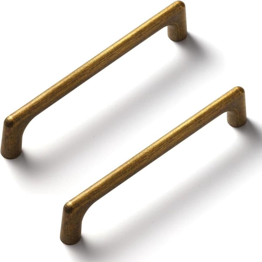 Antiek bronzen keukenkast handgrepen 192mm set van 6