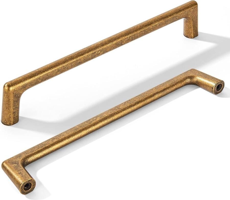 Antieke bronzen keukenkast handgrepen 192mm 6 stuks