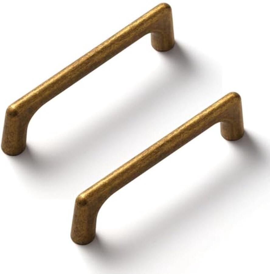 Antieke bronzen keukenkast handgrepen 96mm 6 stuks