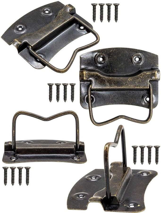 Inklapbare Antieke Handgrepen Set van 4 Vintage Design
