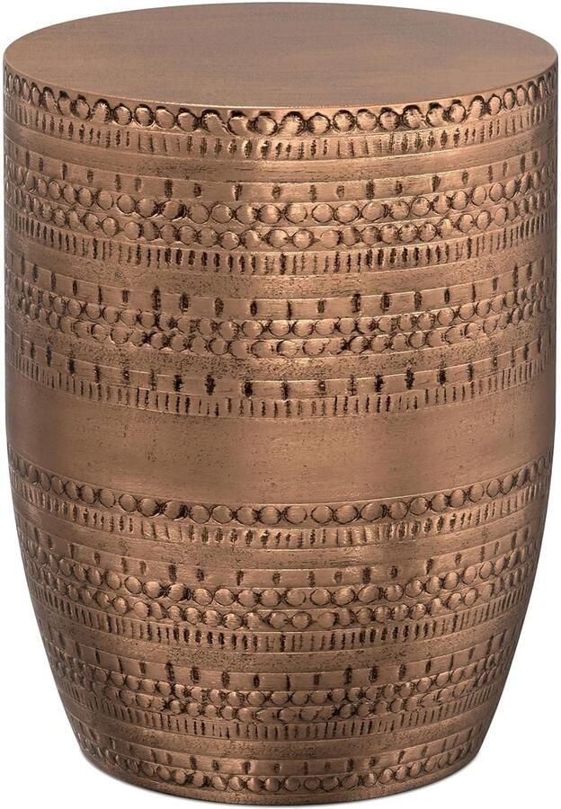 Antieke Koperen Bijzettafel Multifunctioneel 1 stuk Massief Metaal 15 x 15 x 20