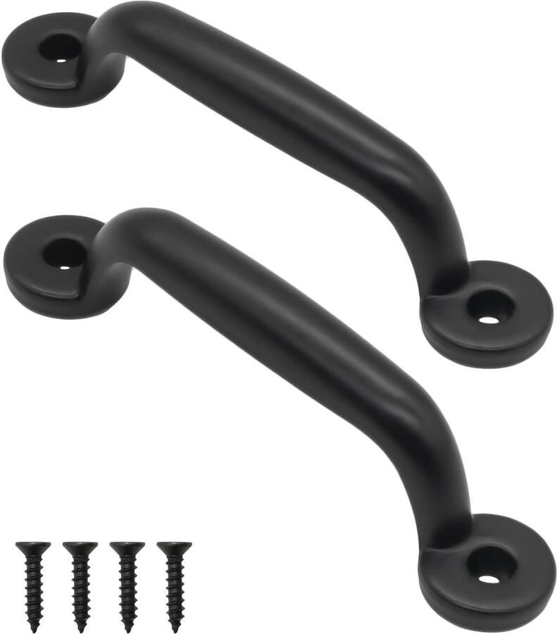 Antieke ladegrepen klassiek design 2 stuks zwart 89 x 22 mm