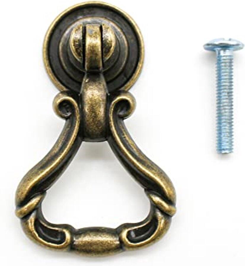 Antique Vintage Drawer Handles Pack of 8 Aged Copper Kitchen & Cabinet Handles