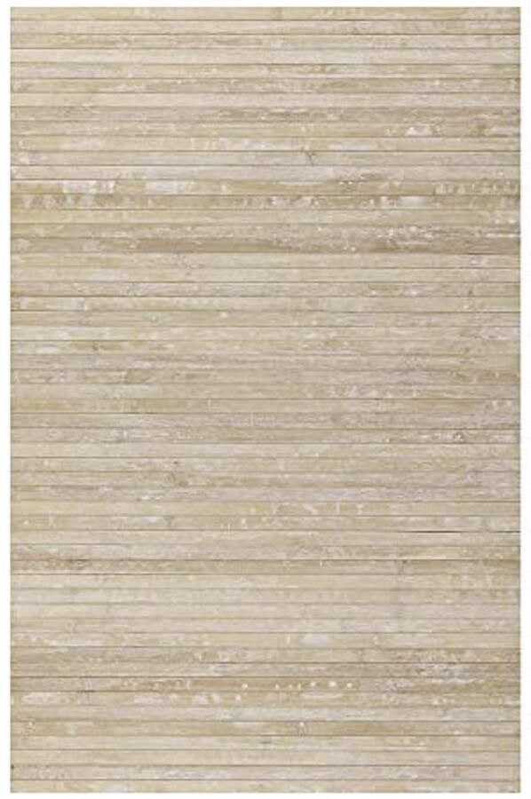 Antislip Bamboe Tapijt met Houtlook voor Elke Ruimte Ideaal voor Woonkamer Hal en Badkamer 80 x 150 cm