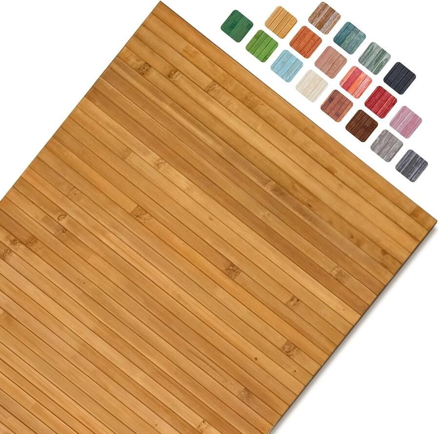 Antislip Bamboe Tapijt voor Keuken Waterafstotend en Makkelijk te Reinigen 50 x 240 cm