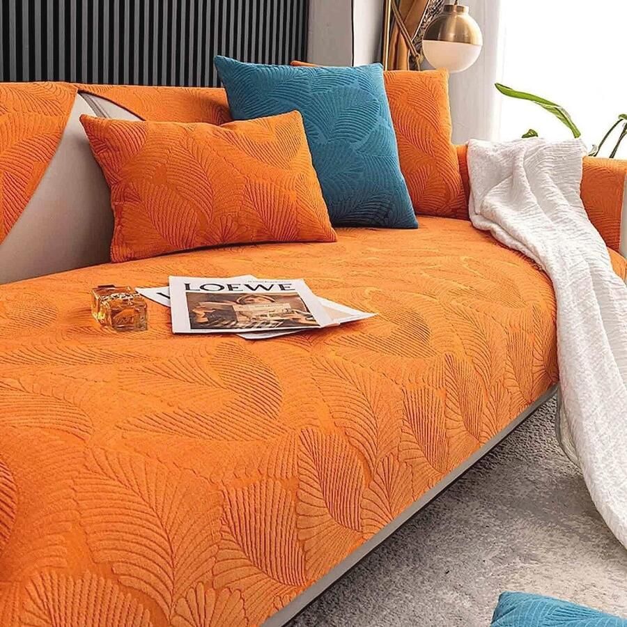 Duurzame Antislip Bankhoes voor 1-4-zits Banken Bescherming tegen Honden en Katten Hoekbank Beschermer G-110 x 210 cm