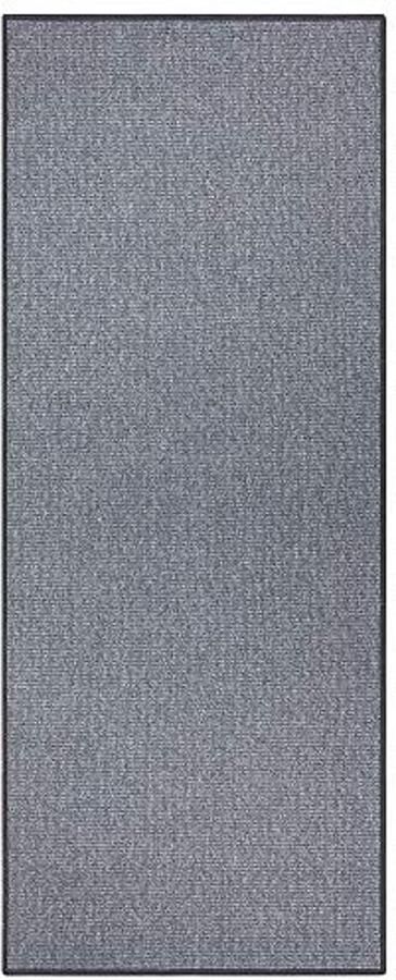 Antislip Bouclé Loper 67x200 cm Modern Laagpolig Tapijt voor Hal Keuken Woonkamer en Badkamer Grijs