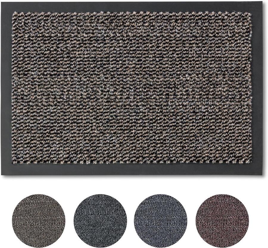 Antislip Deurmat 80x120 cm Sneldrogende Schoonloopmat voor Binnenverblijven