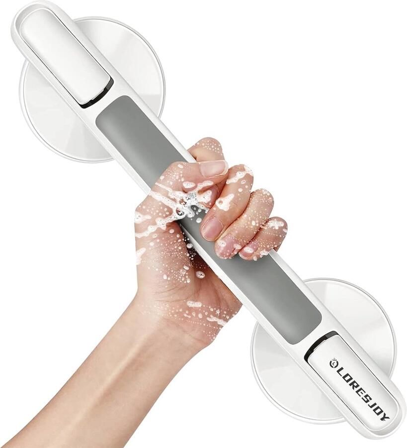 Antislip Douchegreep zonder Boren Veiligheidsbeugel voor Badkamer en WC Voor Ouderen Sterke Zuignap