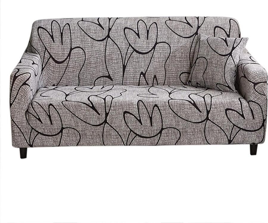 Antislip Elastische Sofa Cover Verwijderbare Stof Sofa Protector Tweezitter Hoes voor Driezitsbank Vierzitsbank (3 Zits: 190-230cm)