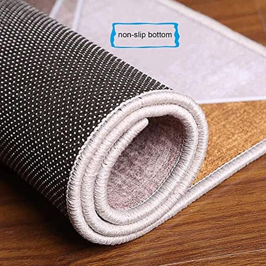 Antislip Grijze Loper Tapijt 80 x 200 cm Wasbaar en Perfect voor de Hal