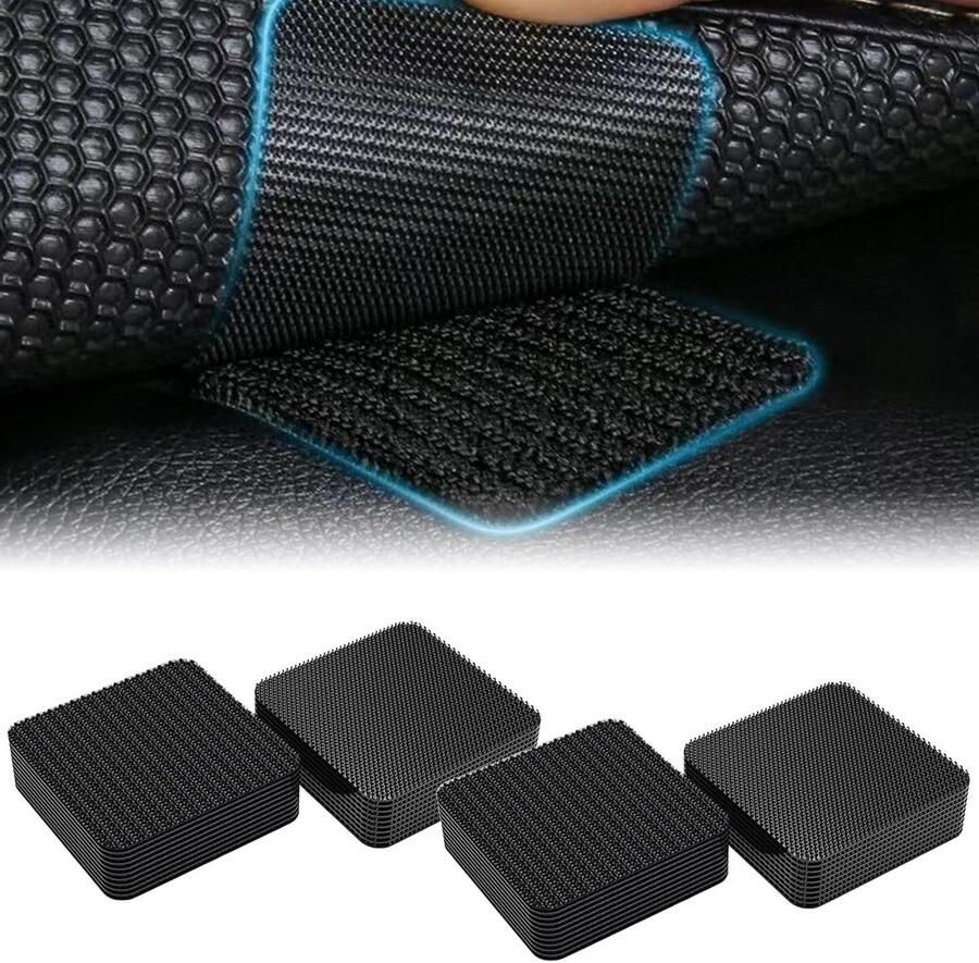 Antislip Grippers voor Tapijt 30 stuks Voorkomt verschuiven van matten op tegelvloeren Herbruikbare Clips voor Tapijt Geschikt voor Tapijt Bank en Kofferbakmatten 5cm x