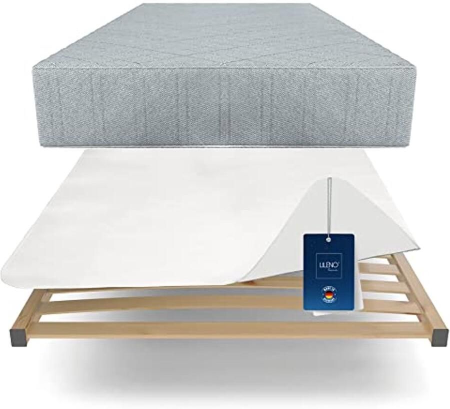 Antislipmat voor Lattenbodem 180 x 200 cm Dunne Matrasbeschermer en Matrastopper Wasbaar