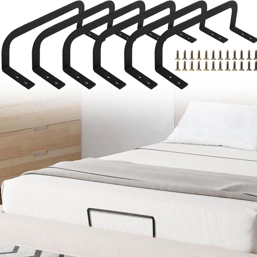 Antislip matrashouder voor bedframes 6 stuks schroefbaar matrastopper voor matrassen van 10-30 cm