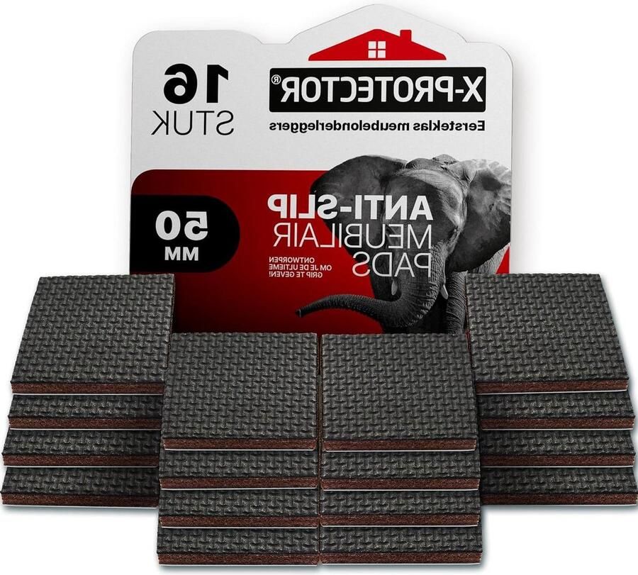 Antislip Meubelpads 16 stuks 50 mm Stoelpootbeschermers Rubber Vloerbeschermers Stoel Rubber En Antislip Pads Vloerbeschermers Meubels Op Hun Plaats Houden stoelpootbeschermers