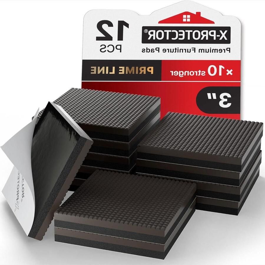 Antislip Meubelpads 75 mm 12 stuks Stoelpootbeschermers Rubber Vloerbeschermers Stoel Rubber En Antislip Pads Vloerbeschermers Meubels Op Hun Plaats Houden stoelpootbeschermers