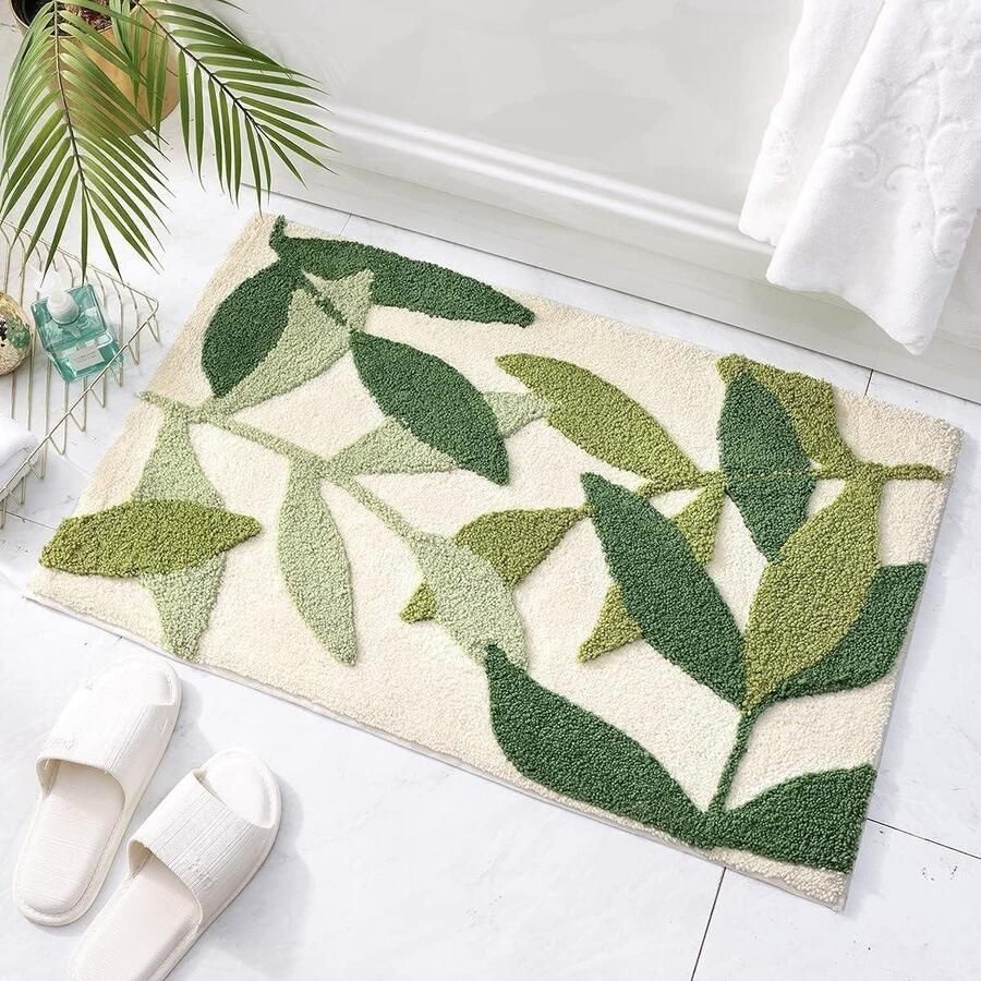 Antislip Microfiber Badmat Zachte Badkamermat Machinewasbaar Waterabsorberend Duurzaam Vloermat voor Badkuip Douche en Badkamer