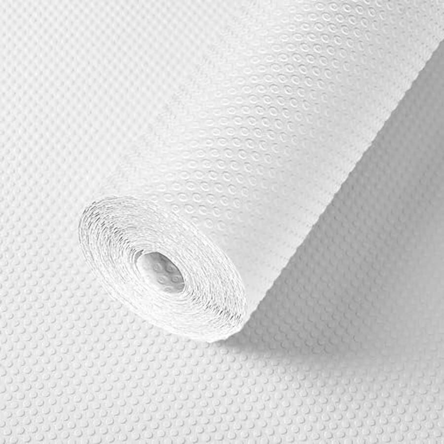 Antislip Plankvoering voor Keukenkasten Waterdichte en BPA-vrije Ladevoeringen (60 cm x 600 cm)