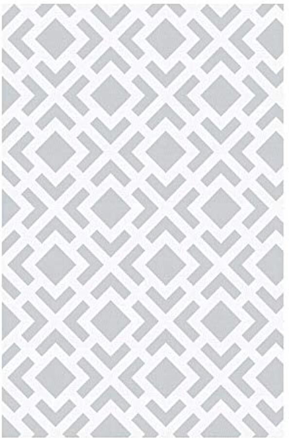 Antislip PVC Vloerkleed Duurzaam Vinyl Tapijt voor Binnen en Buiten Geometrisch Design 60 x 90cm