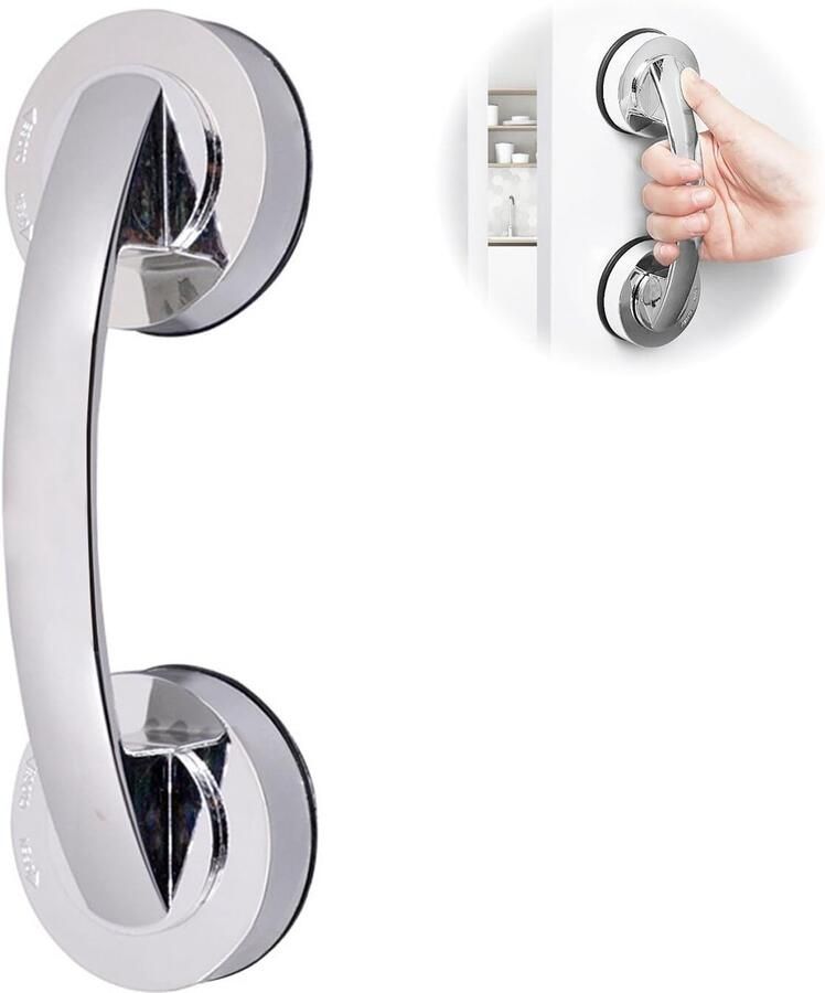 Antislip sterke leuningen voor ouderen badkamer leuningen met zuignap geschikt voor glazen deuren en doucheruimtes