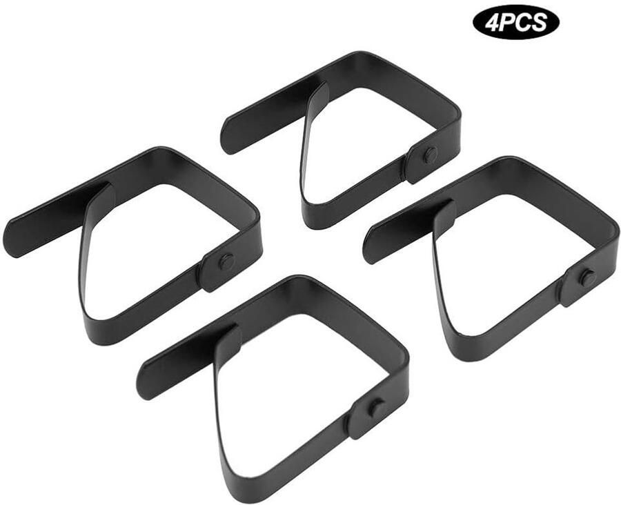 Antislip tafelkleedklemmen roestvrij staal set van 4