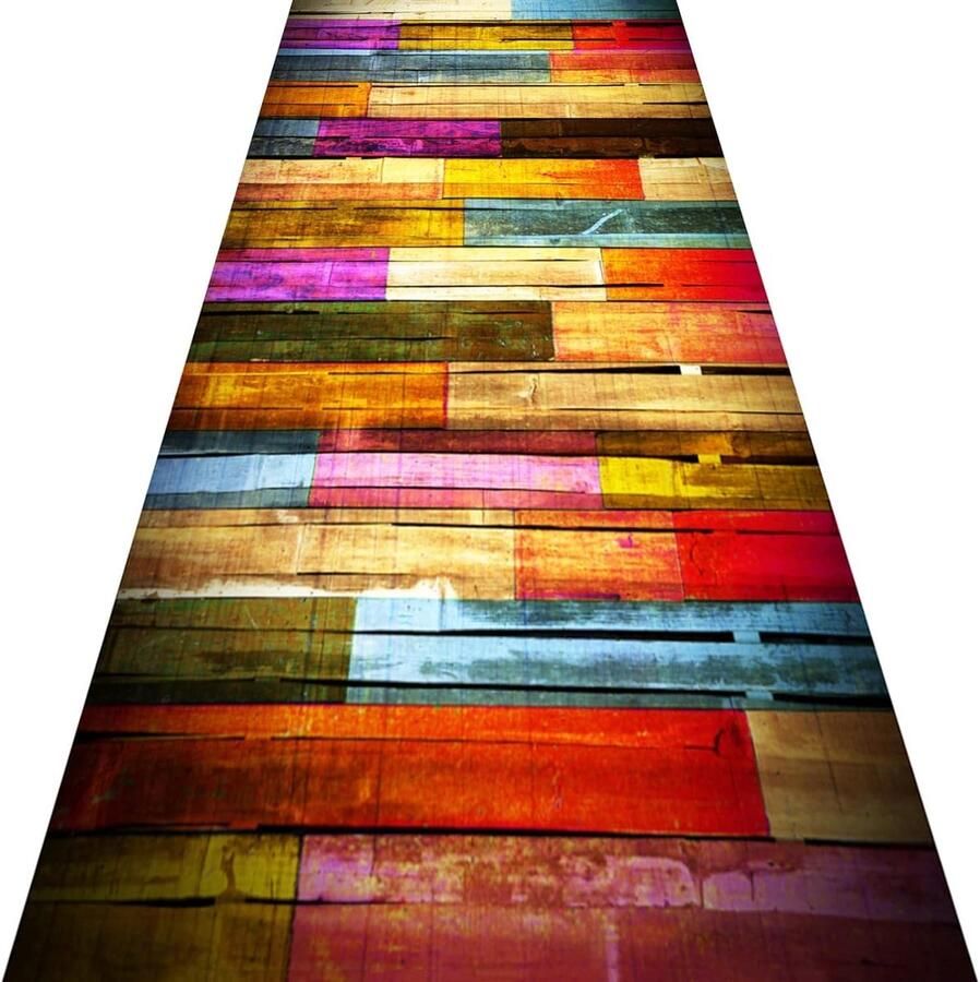 Antislip Tapijtloper Vintage Keukenloper Polyester