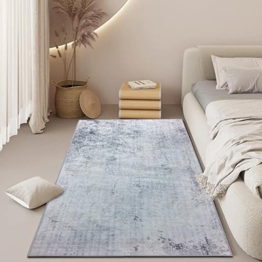 Antislip Tapijtloper voor Gangen en Keuken Wasbare Vloermat Lichtgrijs Bruin 60 x 180 cm