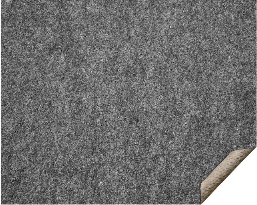 Antislip Tapijtonderlegger 240x300 cm 0 6 cm dik Dubbelzijdig Vilt Grote Dekking 7-8 m² Grijs Voor Alle Vloeren