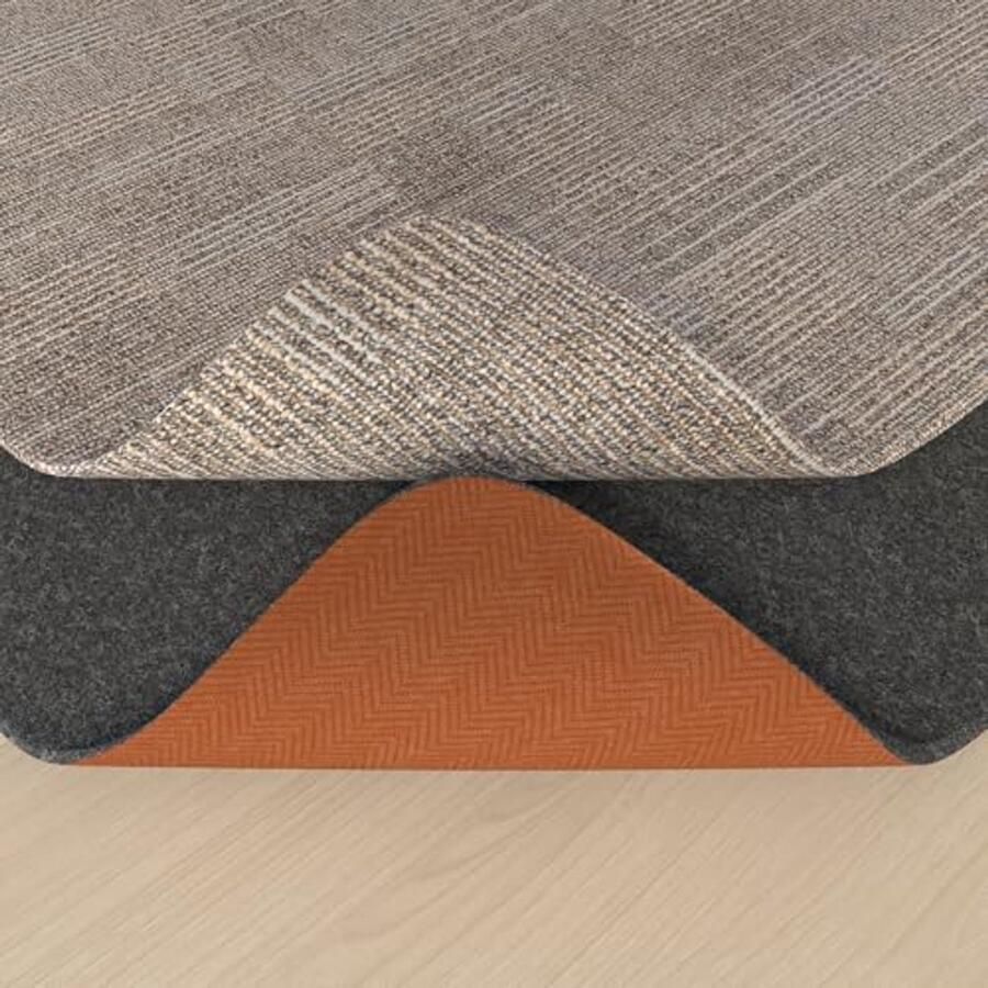 Waterdicht vilten vloerkleed met antislip rubberen achterkant 60 x 130 cm