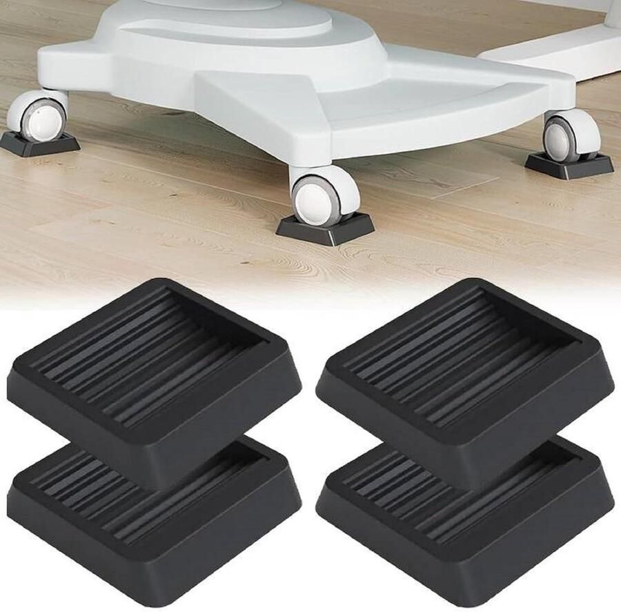 Antislip vloerbeschermers rubberen voetjes voor meubels pianomokken bescherming van banken en bedden 4 stuks