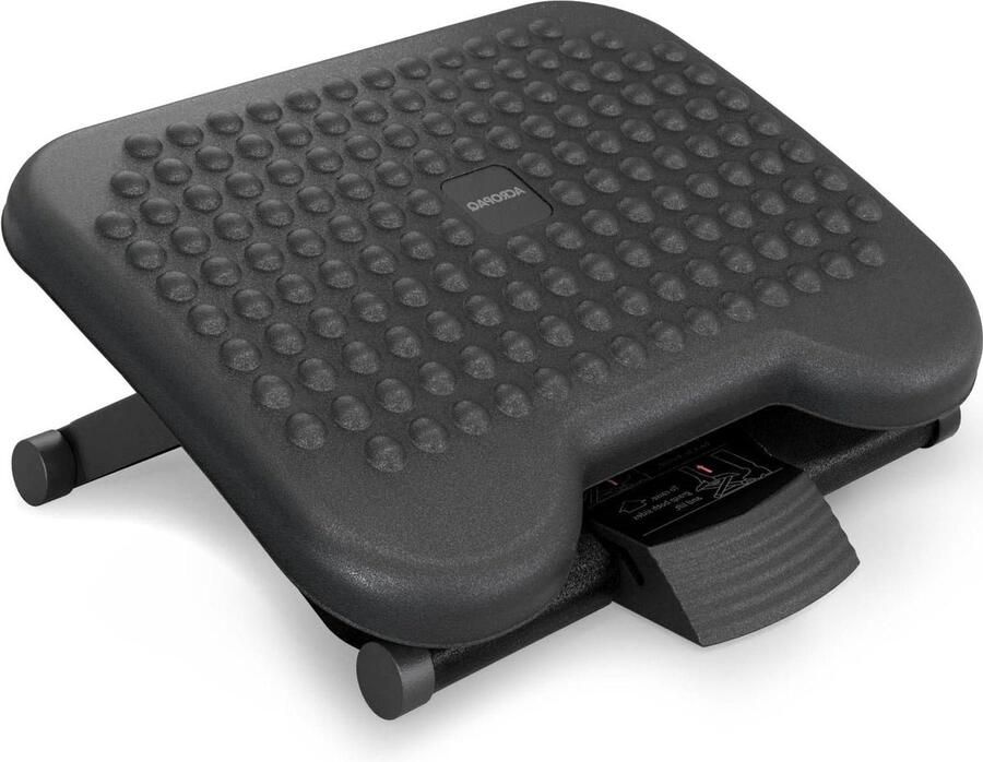 Antislip voetensteun 3 verstelbare hoogtes Ergonomische voetensteun Grijs