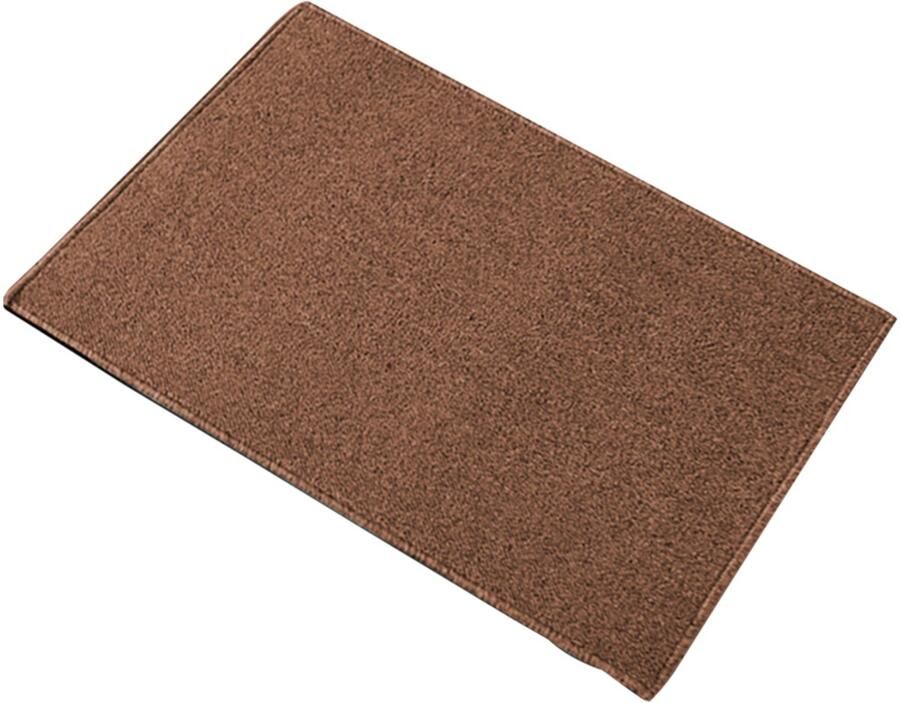 Antislip zacht effen vloerkleed voor eetkamer woonkamer slaapkamer studentenkamer binnen buiten (koffie 4 8 x 7 8 cm)