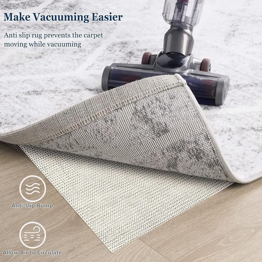 Antislipmat 200x200 CM Onderlegger voor Matras Tapijt en Auto Afwasbaar en Snijbaar