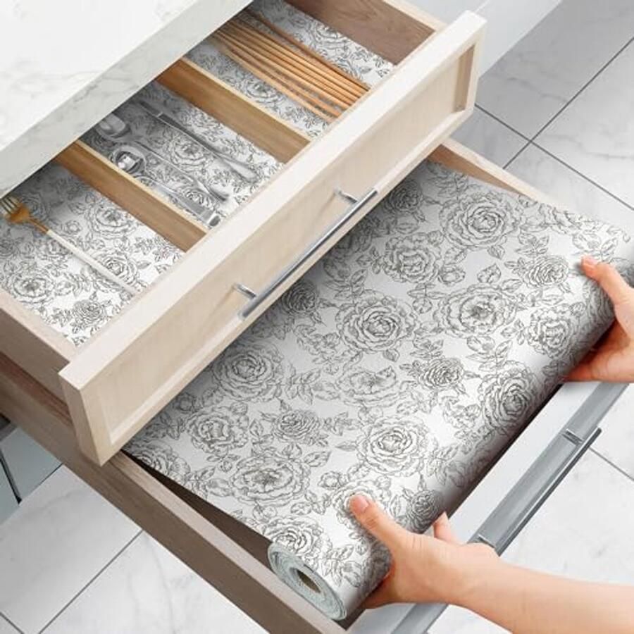 Antislipmat 30 x 300 cm Wasbare Antislipmat voor Keuken Kasten en Tafels