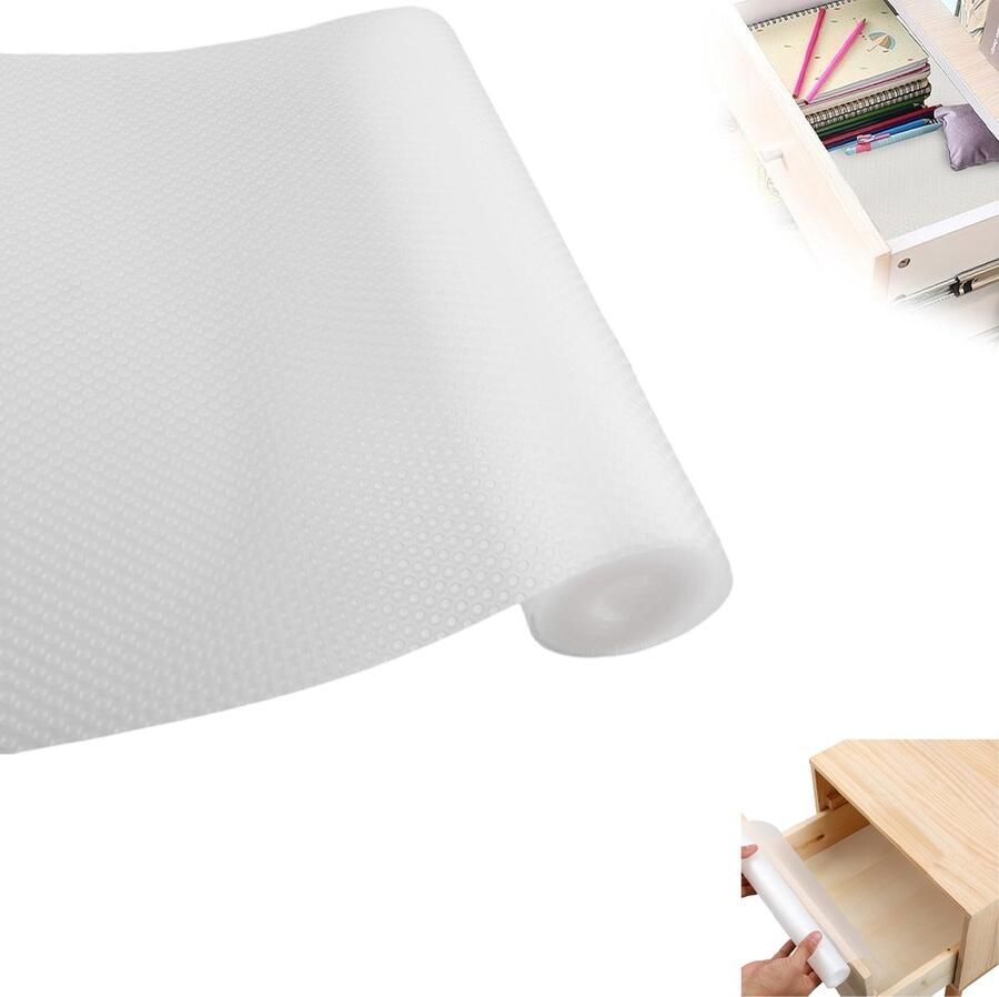 Antislipmat 500x30 Cm Lademat Antifouling Pads Keukenlade Beschermer Mat Voor Bescherming Anti Slip Mat Lade Bescherming Niet-Zelfklevende AntibacteriëLe Waterdicht Transparant Badkamer Voor Kast Schoen Tafel Kunststof