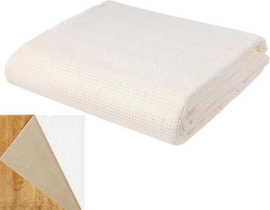 Antislipmat Houdt Lakens En Beddengoed Stevig Op Hun Plaats PVC Wit Gaasontwerp Laat Licht Door En Voorkomt Wegglijden Geschikt Voor Lakens Tatami-matten Banken En Vloere 40cm*60cm