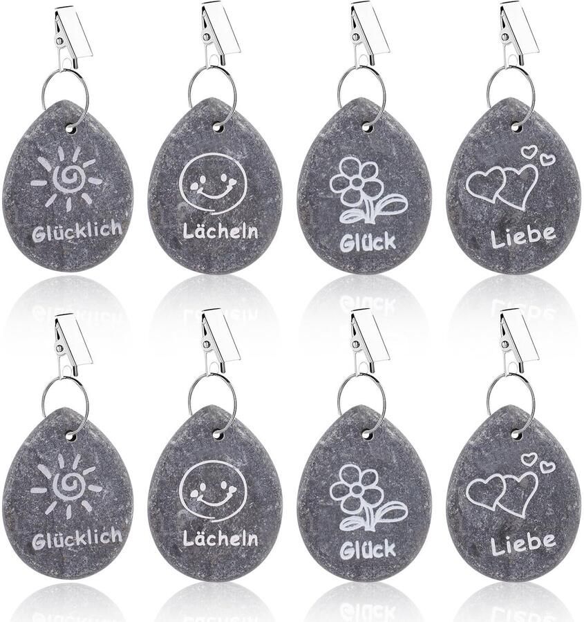 Aohcae 8-pack tafelkleedgewichten 240 g tafelkleedklemmen met 4 prints tafelkleedhouder voor buiten restaurant bruiloft en thuisgebruik