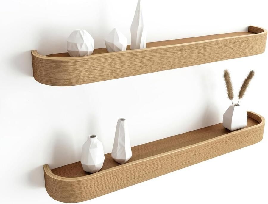 ARC wandrek Scandinavisch design set van 2 echt eikenfineer