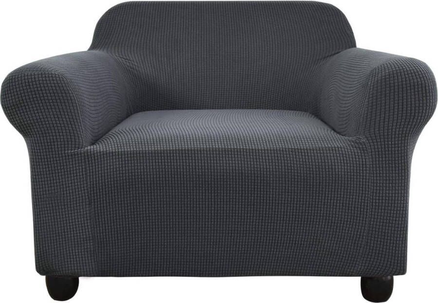 Armchair Cover Jacquard Elastic Stretch Spandex Sofa Cover 1 Seater Grey 76-109cm Washable