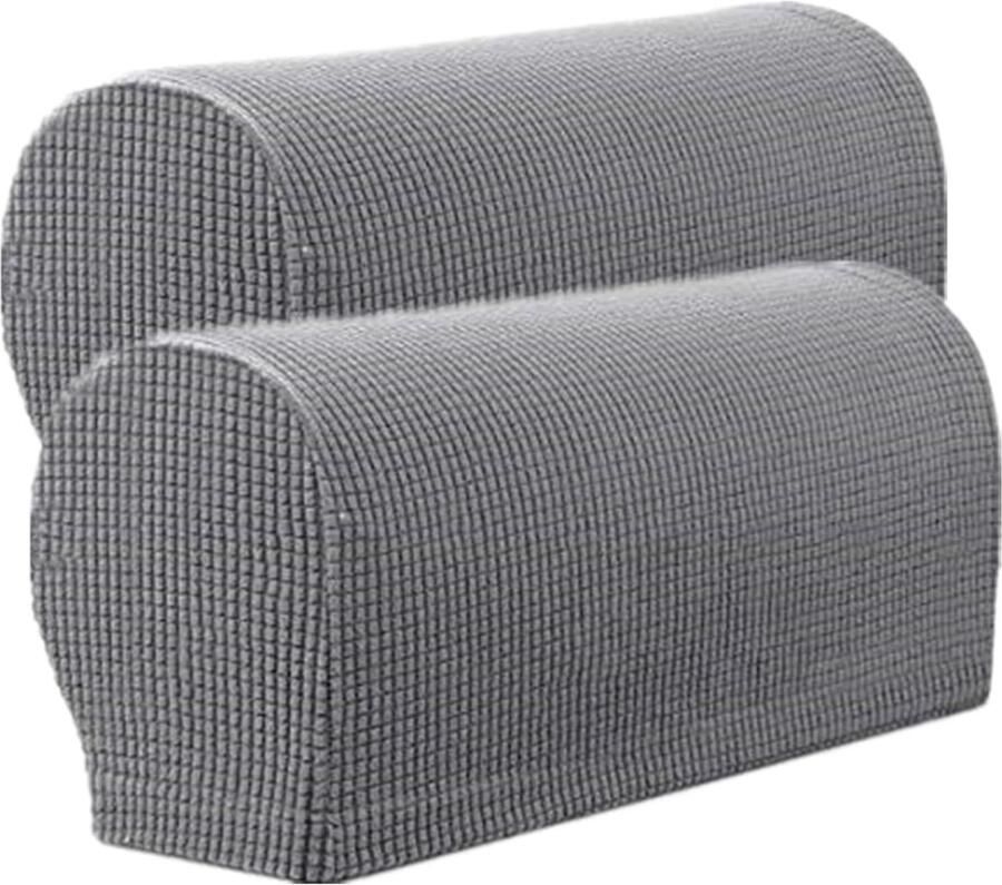Armleuning Bescherming Hoezen 2 Stuks Elastische Bankhoes Antislip armleuning bescherming hoezen Elastische Afneembare Armleuninghoes Geschikt voor de meeste bank Wasbare One Size Donkergrijs