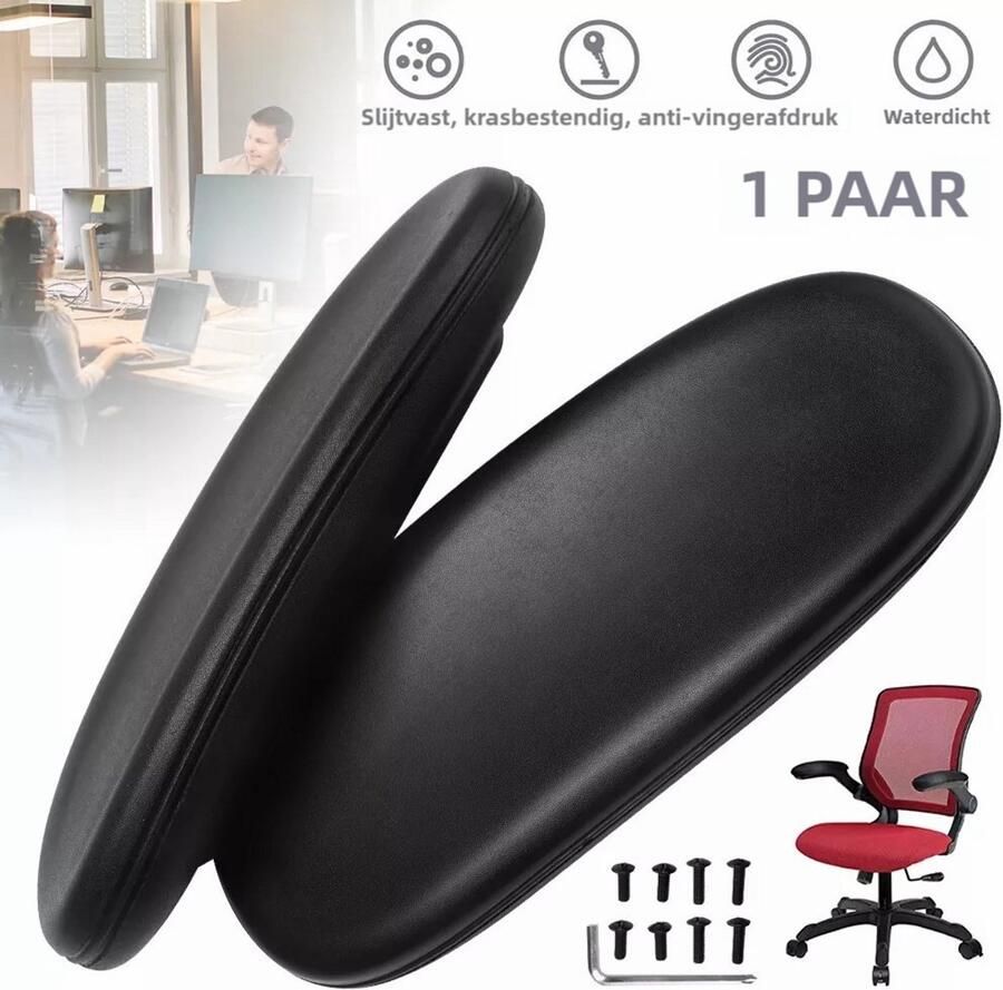 Armleuningen voor stoelen 2-delige reservearmsteun universele armsteun voor bureaustoel