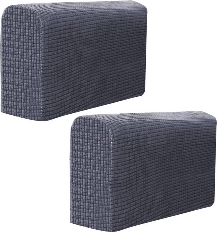 Armleuninghoezen 2 stuks verstelbaar stretch armleuninghoezen stretch armleuningbeschermer stretch stoelbeschermer zacht polyester antislip meubelbescherming