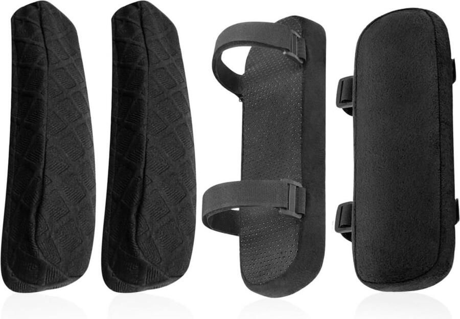 Armleuningkussens 1 paar Stofdichte armleuninghoezen Antislip elleboogsteunkussens Geschikt voor bureaustoelen en gamingstoelen