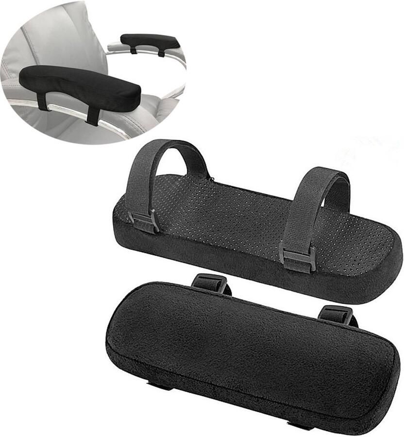 Armleuningkussens Comfortabele Armleuningkussens voor Stoelen- Antislip elleboogsteunkussens -Machinewasbaar-Geschikt voor bureaustoelen en gamingstoelen 1 paar